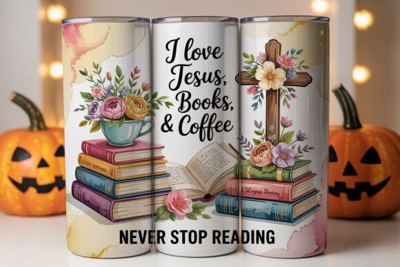 Download Jesus Books &amp; Coffee Tumbler Wrap - Coffee tumbler Collection